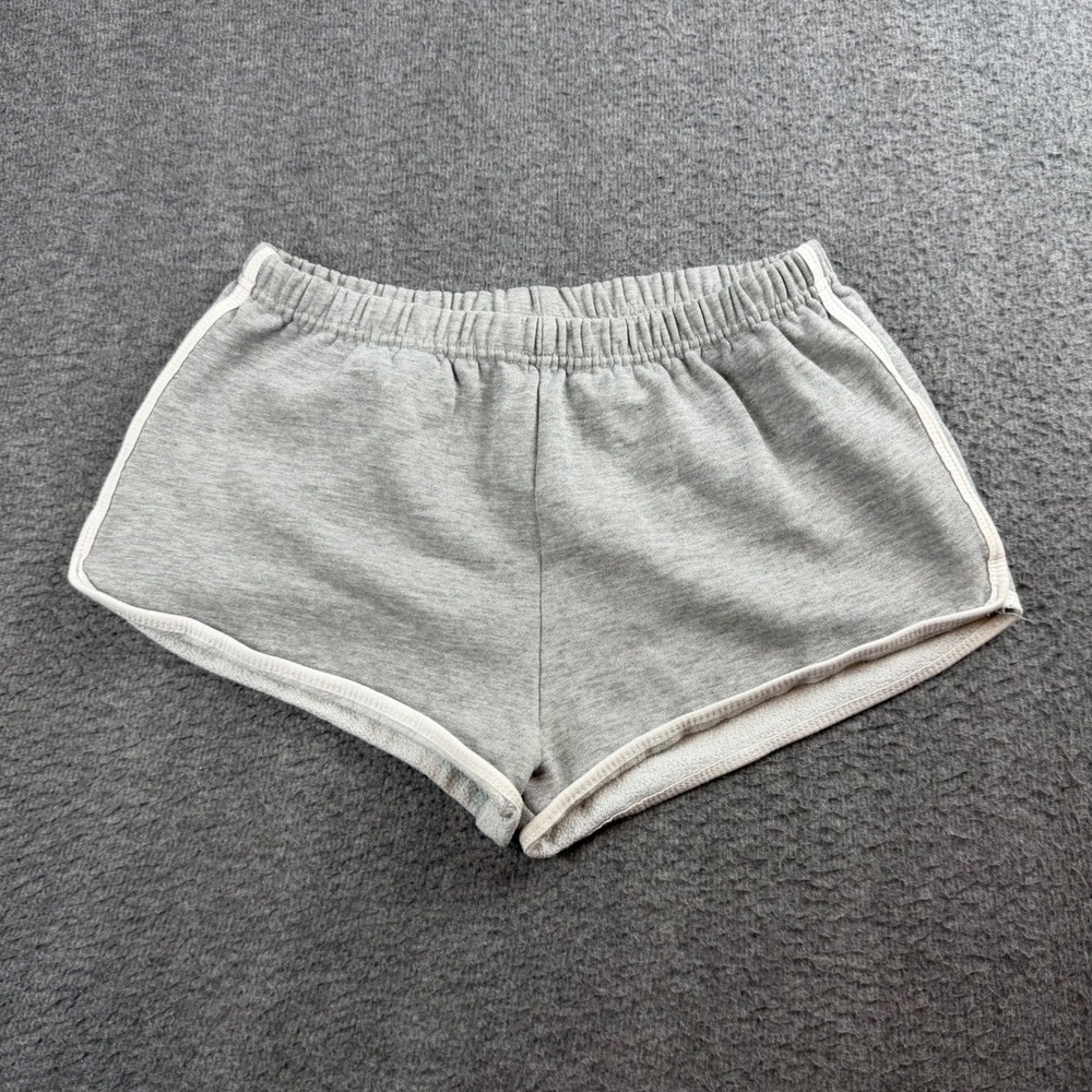 Urban Outfitters Dolphin Shorts Women's‎ Medium Gray White Trim Fleece Lounge